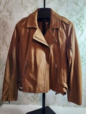 MICHAEL MICHAEL KORS LEATHER Bomber Jacket